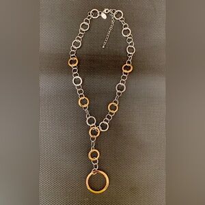 Lia Sophia Gold and Silver Circle Necklace